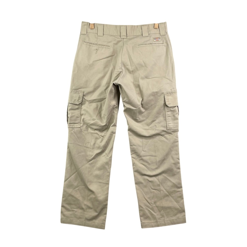 Dickies Cargo Pants Mens 34x28 Khaki Tan Regular Straight Workwear Skate Street